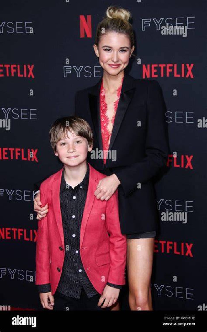 Isabel May with Finn Carr