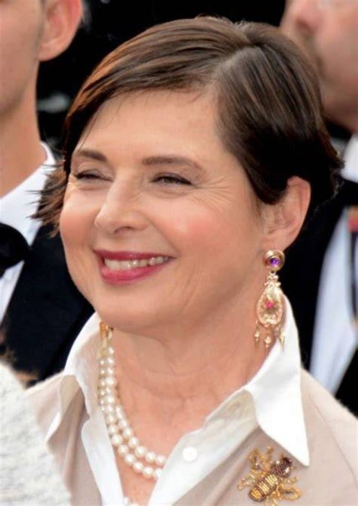 Isabella Rossellini as seen with David Lynch at the Cannes Film Festival in 1990