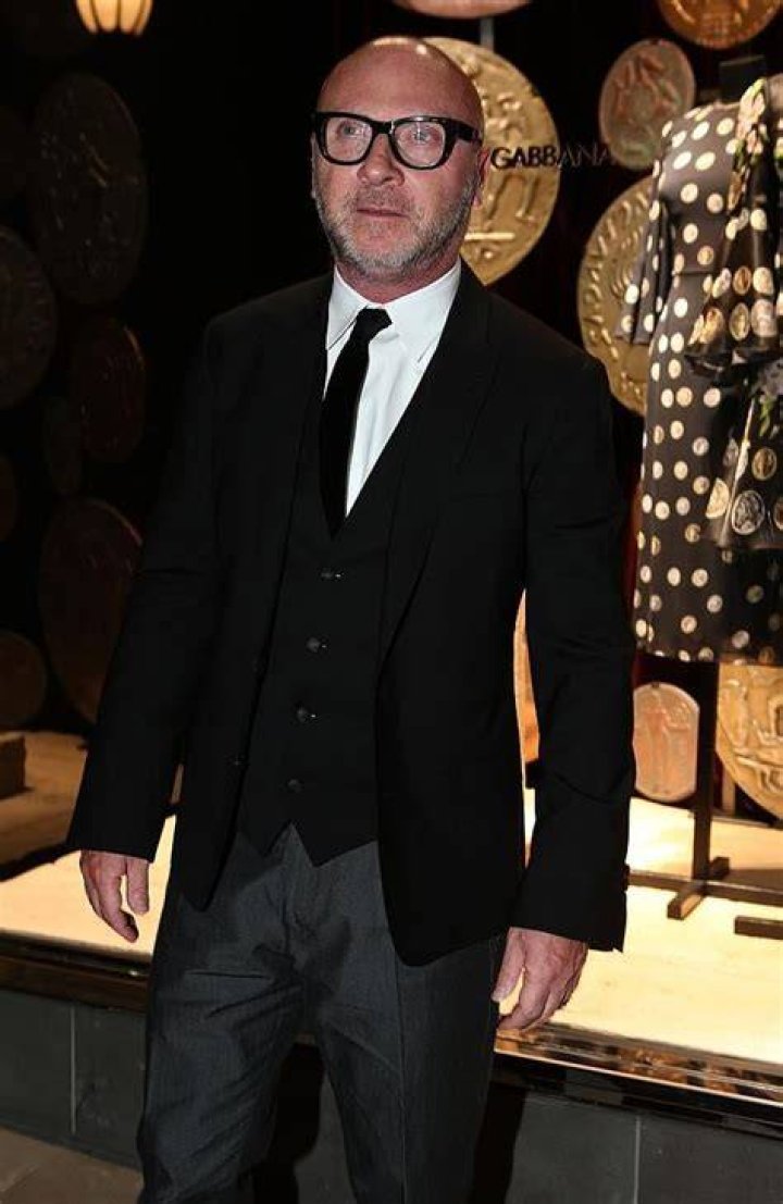 Italian Fashion Designer Domenico Dolce with his business partner Stefano Gabbana