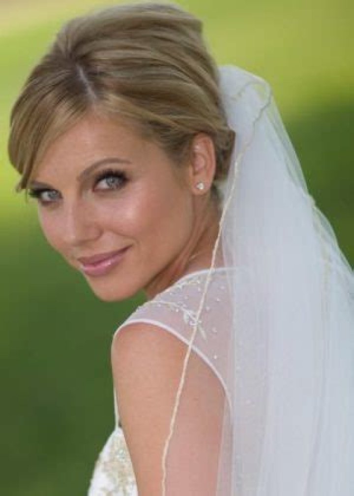 Ivana Božilović as seen in one of her wedding pictures