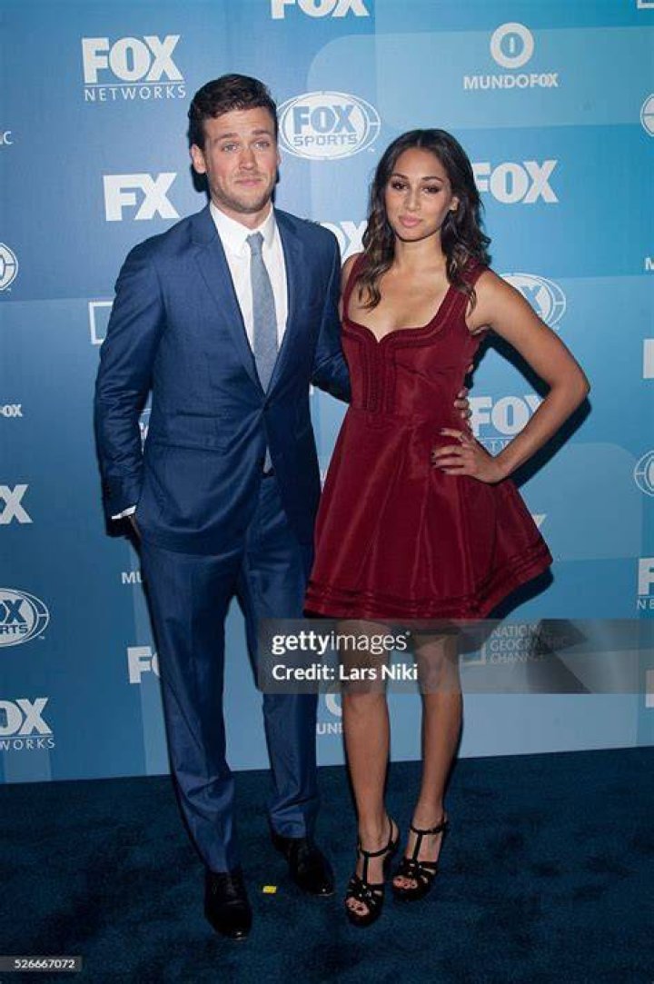 Jack Cutmore-Scott and Meaghan Rath in a selfie in April 2016