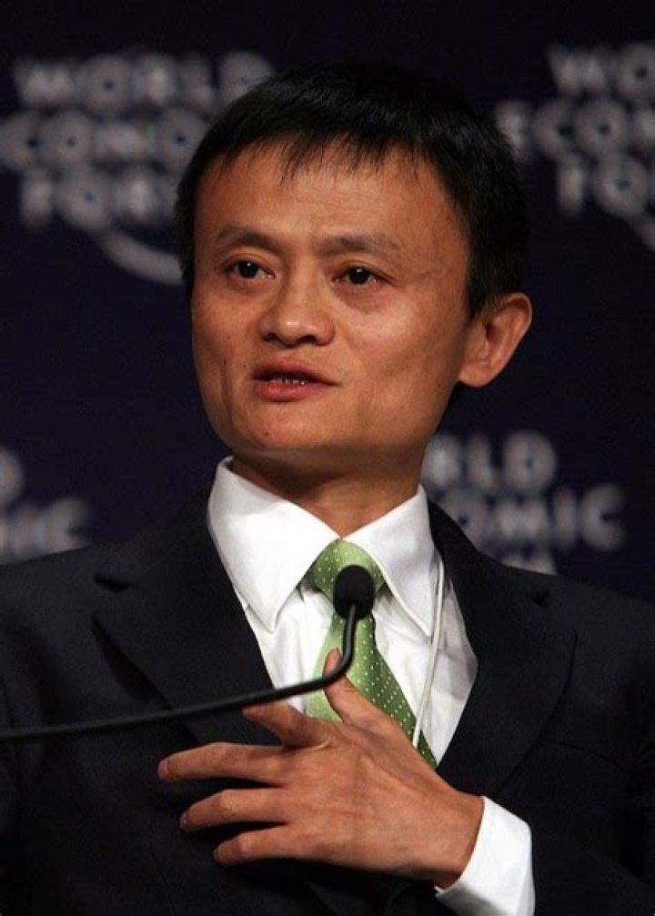 Jack Ma talking during World Economic Forum Annual Meeting in September 2008