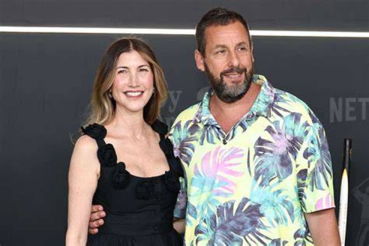Jackie Sandler and her husband Adam seen at the Independent Spirit Awards in 2020
