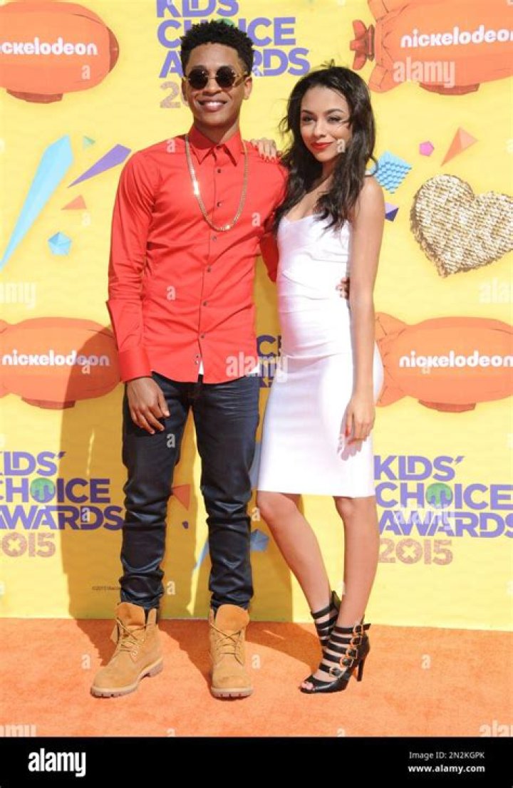 Jacob Latimore and Alix Lapri at 2015 Kids Choice Awards
