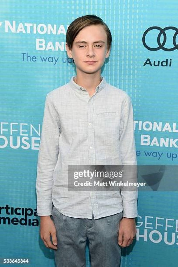 Jaeden Lieberher backstage at the Geffen at Geffen Playhouse in May 2016