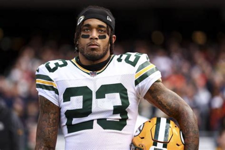 Jaire Alexander as seen with the Green Bay Packers in 2019