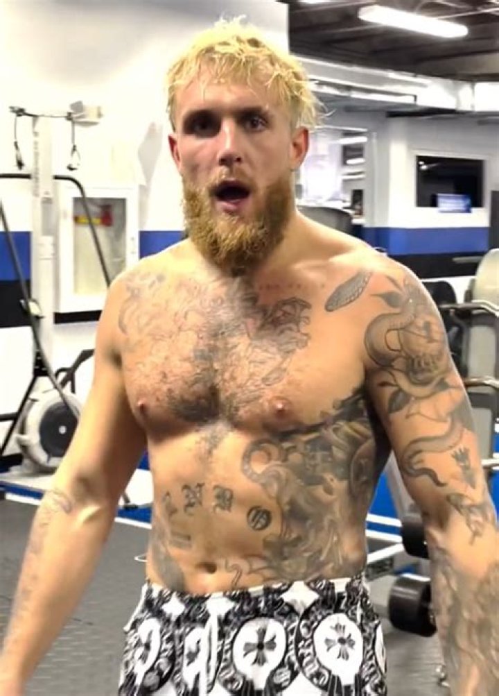 Jake Paul shirtless in a picture shared on his social media account in 2016