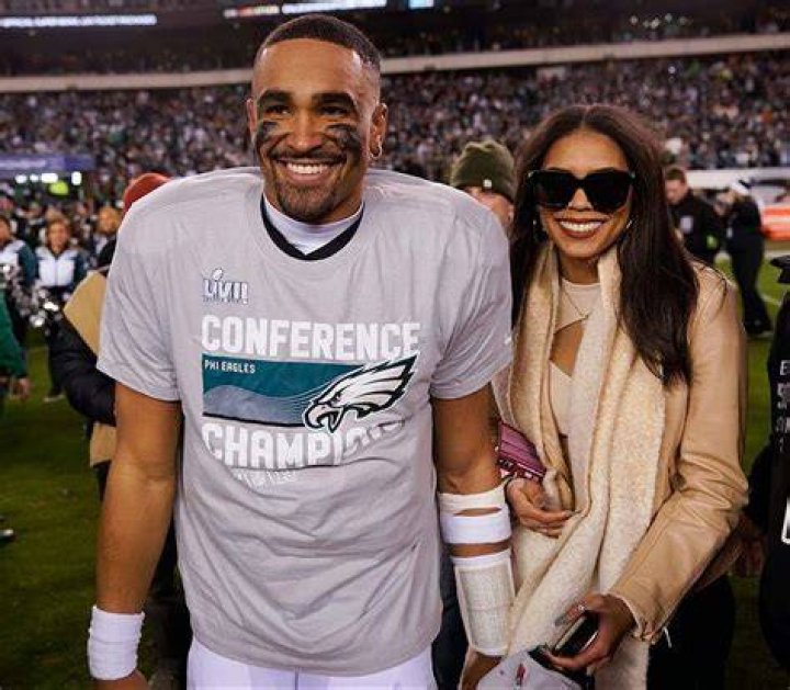 Jalen Hurts and Bryonna Rivera Burrows, as seen in January 2023