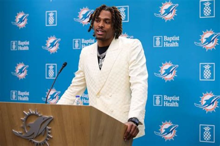 Jalen Ramsey as seen with the Miami Dolphins