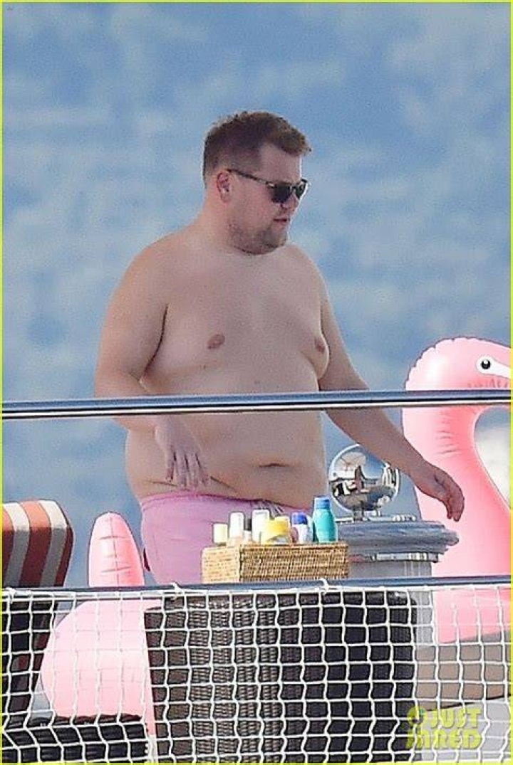 James Corden shirtless on a holiday in Los Angeles in 2010