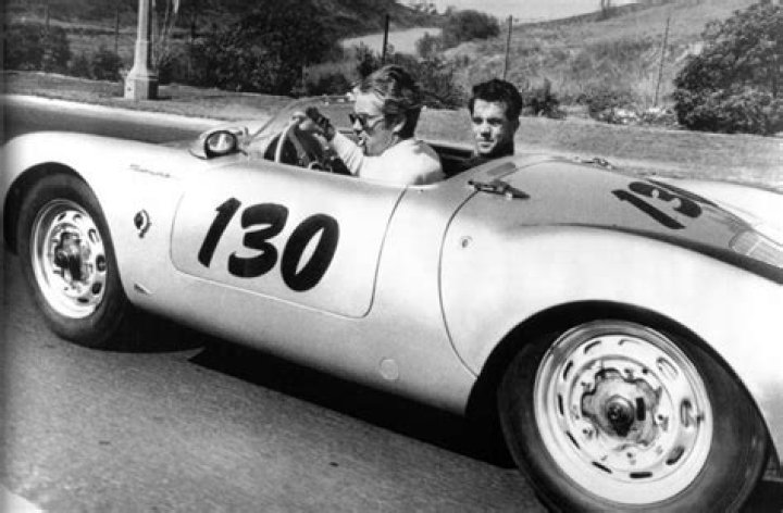 James Dean in his last film performance as Jett Rink in Giant