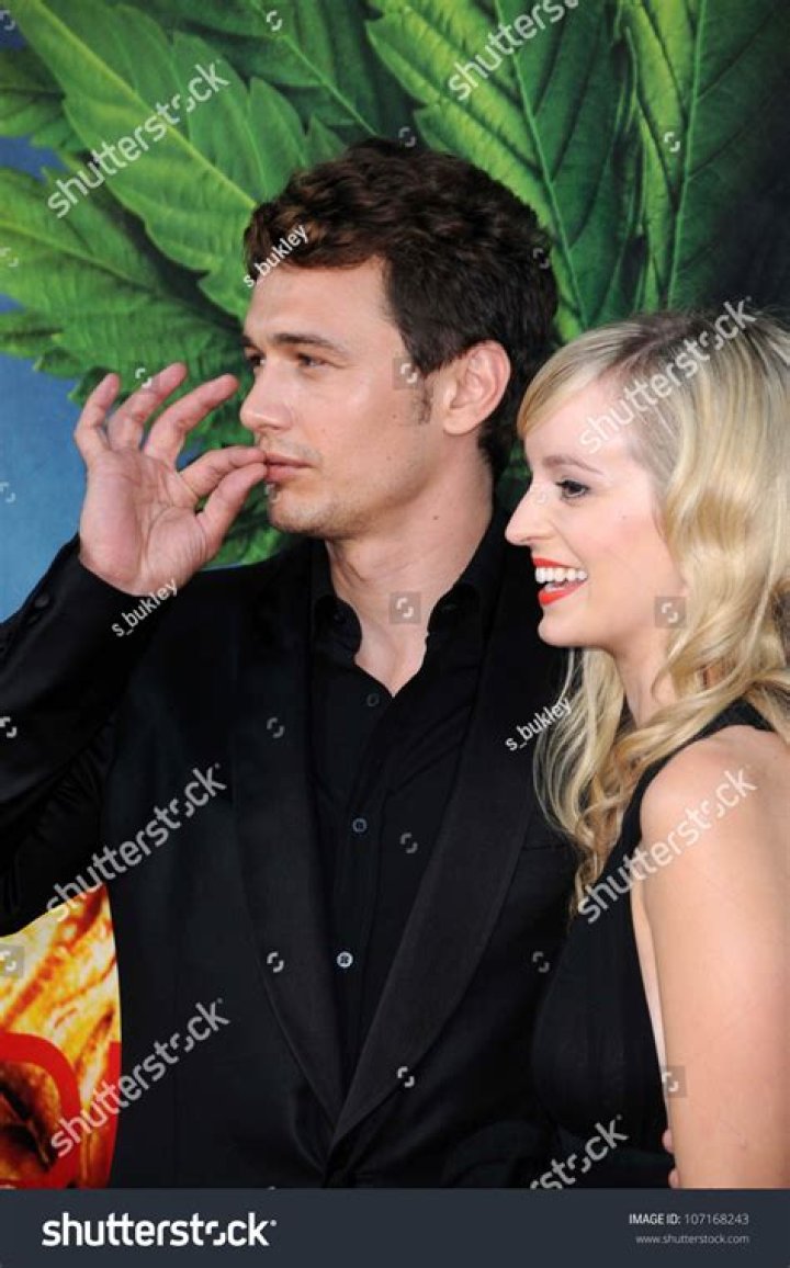 James Franco and Ahna O'Reilly on the 81st Annual Academy Awards.