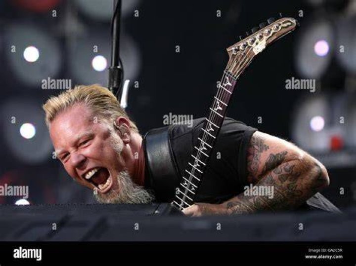 James Hetfield during a performance in August 2010