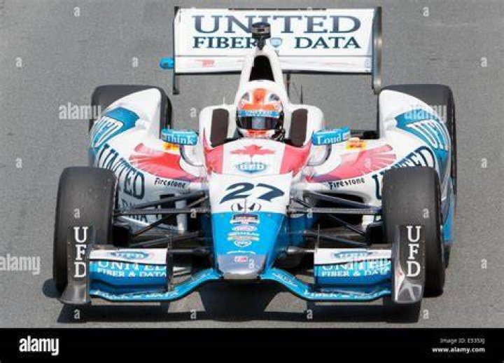 James Hinchcliffe at a practice session before the Indianapolis 500 in May 2016