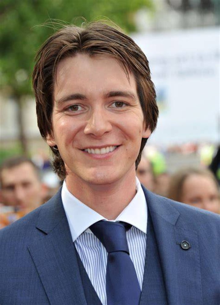 James Phelps at the press conference for the Harry Potter: The Exhibition in April 2014 in Cologne