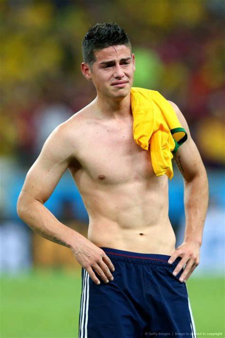 James Rodriguez shirtless body