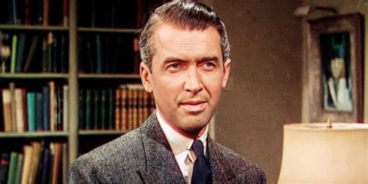 James Stewart as seen with Katharine Hepburn in 'The Philadelphia Story'