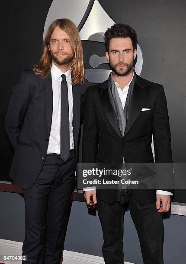 James Valentine (Right) with Adam Levine at Teen Choice Awards in August 2017