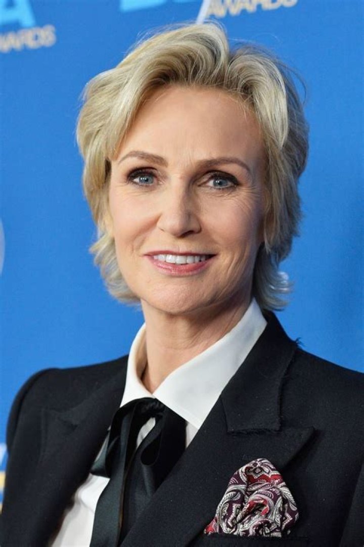 Jane Lynch in a group selfie in December 2017