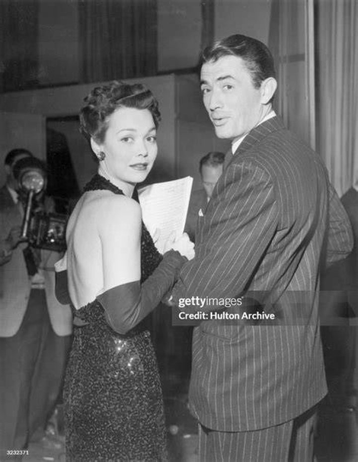 Jane Wyman and Gregory Peck in a publicity photo for the 1946 film 'The Yearling'