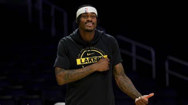 Jarred Vanderbilt as seen while posing for a picture during his trip to Paris, France in June 2023