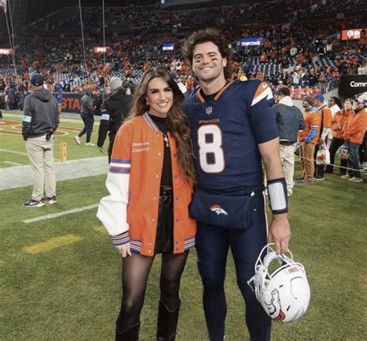 Jarrett Stidham and Kennedy Brown, as seen in October 2021