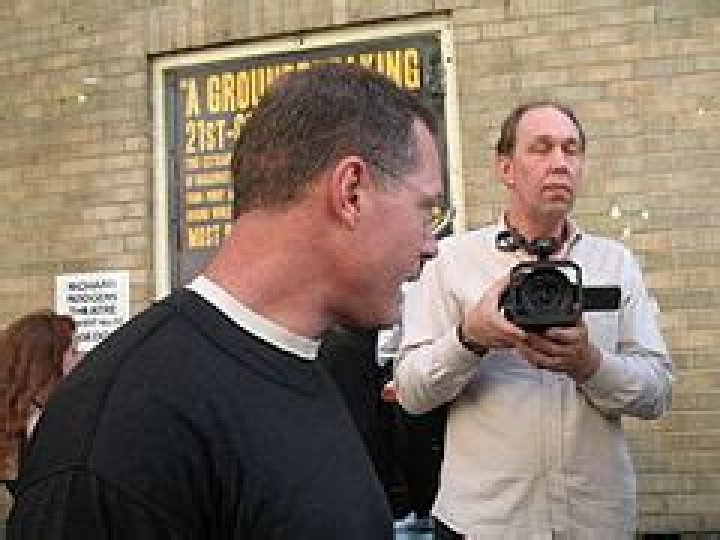 Jason Beghe at Anonymous protest of Scientology in May 2008