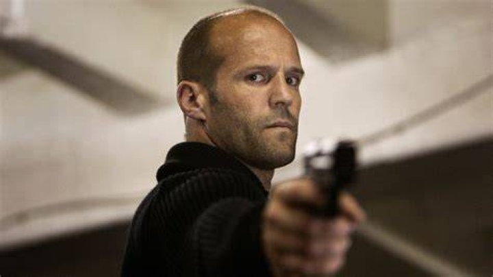 Jason Statham pointing gun