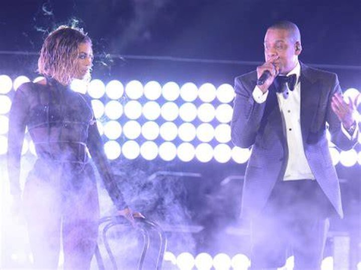 Jay-Z during Grammys 2014