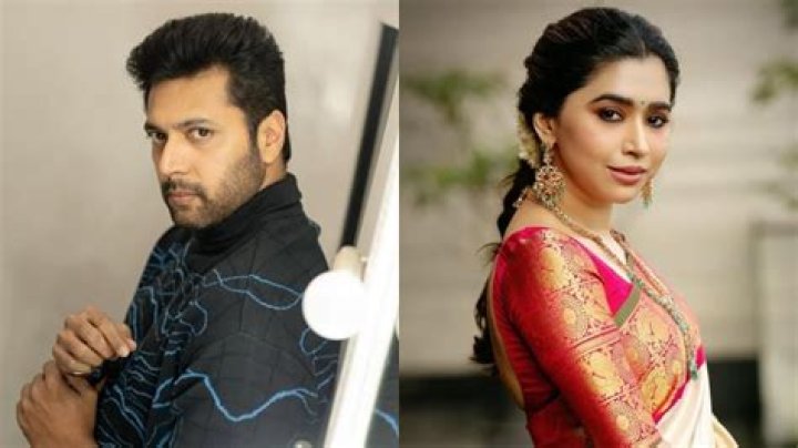 Jayam Ravi as seen in a car selfie in May 2022