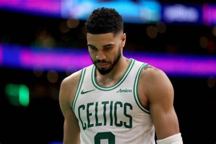 Jayson Tatum during a match as seen in April 2018