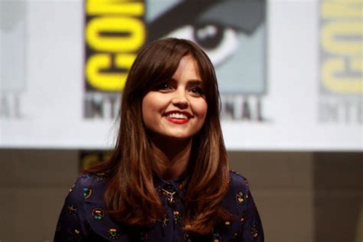 Jenna Coleman speaking at the 2013 San Diego Comic Con