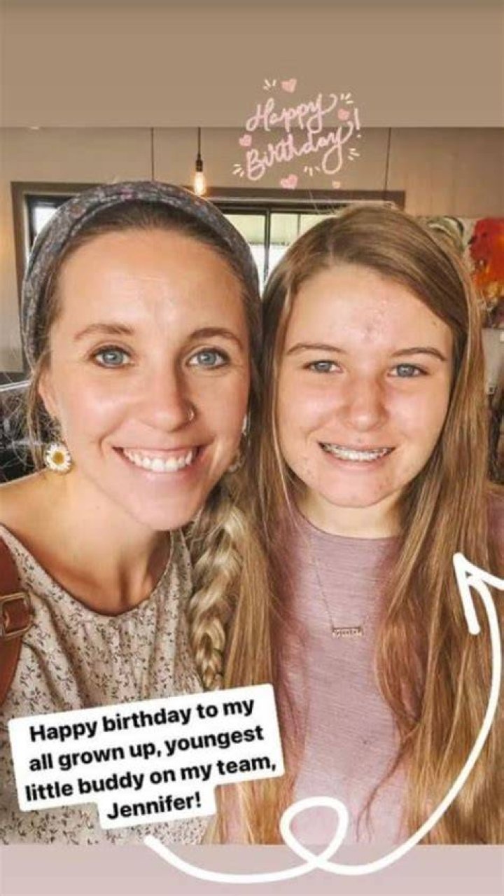 Jennifer Duggar and her sister Jordyn Duggar in a picture that was taken in the past