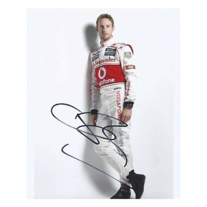 Jenson Button at an autograph session in April 2010