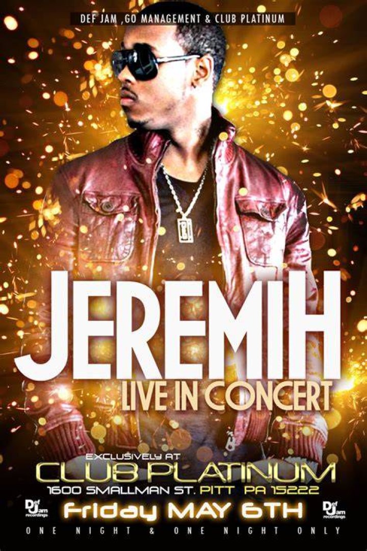 Jeremih performing in a concert on August 5, 2009