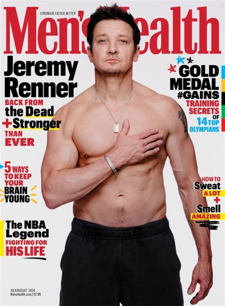 Jeremy Renner shirtless