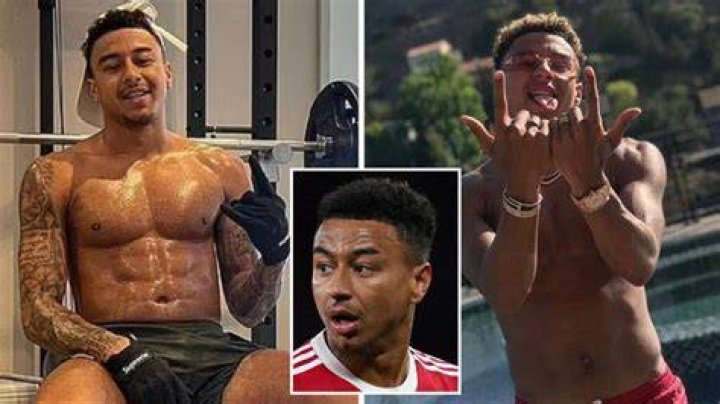 Jesse Lingard shirtless body