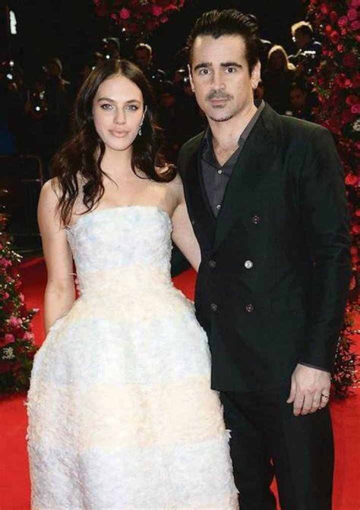 Jessica Brown Findlay with costar Colin Farrell at the &ldquo;A New York Winter&rsquo;s Tale&rdquo; premiere in February 2014