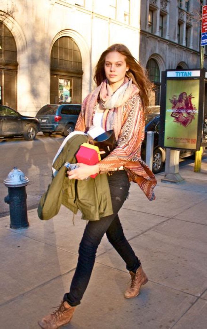 Jessica Clarke after Marc by Marc Jacobs Fall / Winter 2011-2012 Fashion Show.