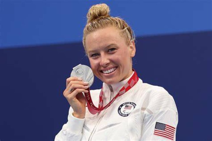 Jessica Long as seen in a picture that was taken at the United States Olympic Training Center in March 2021