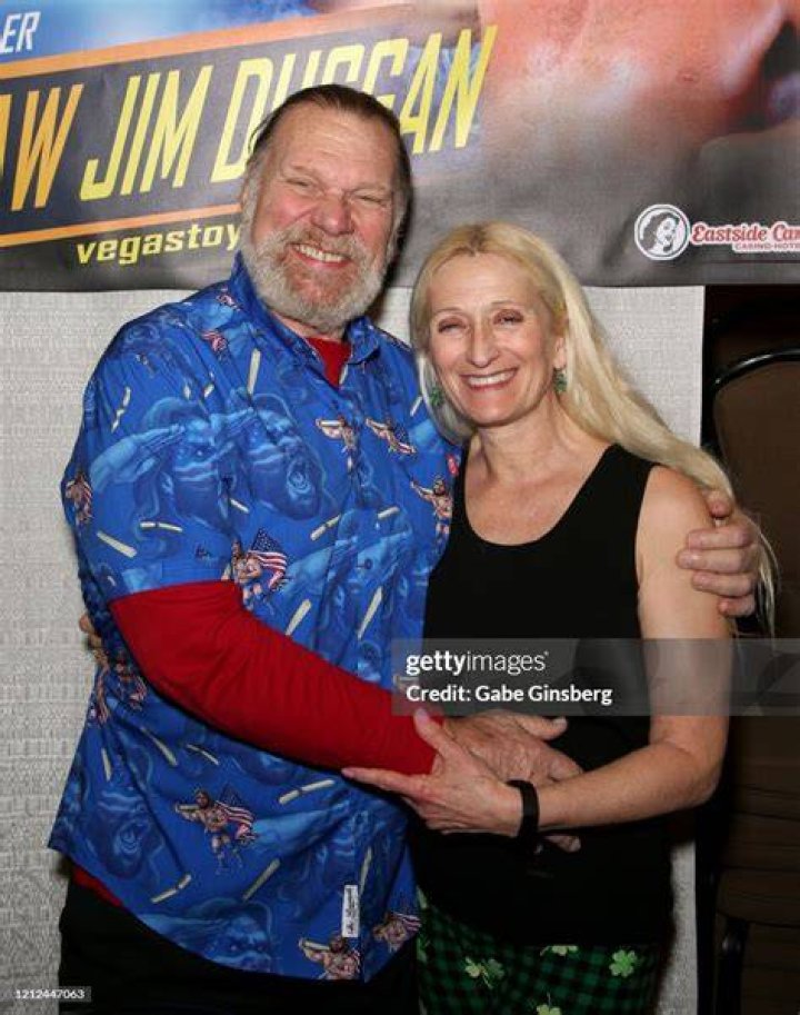 Jim Duggan with his wife Debra as seen in October 2019