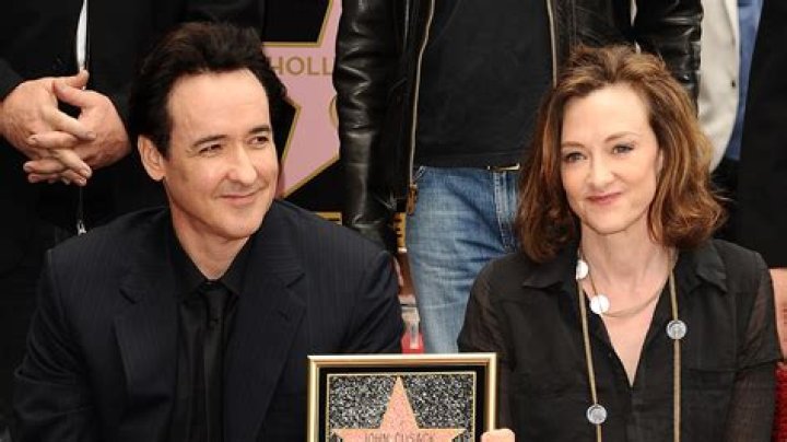 Joan Cusack supports brother John Cusack while he was seen at the unveiling of his star on the Walk of Fame on Hollywood Blvd.