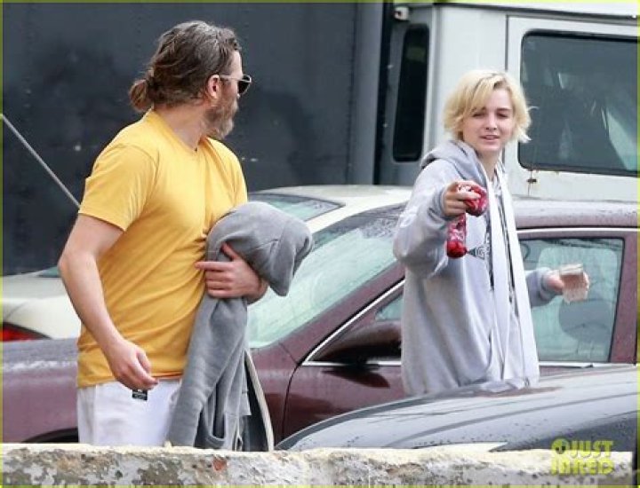 Joaquin Phoenix and Allie Teilz in 2014