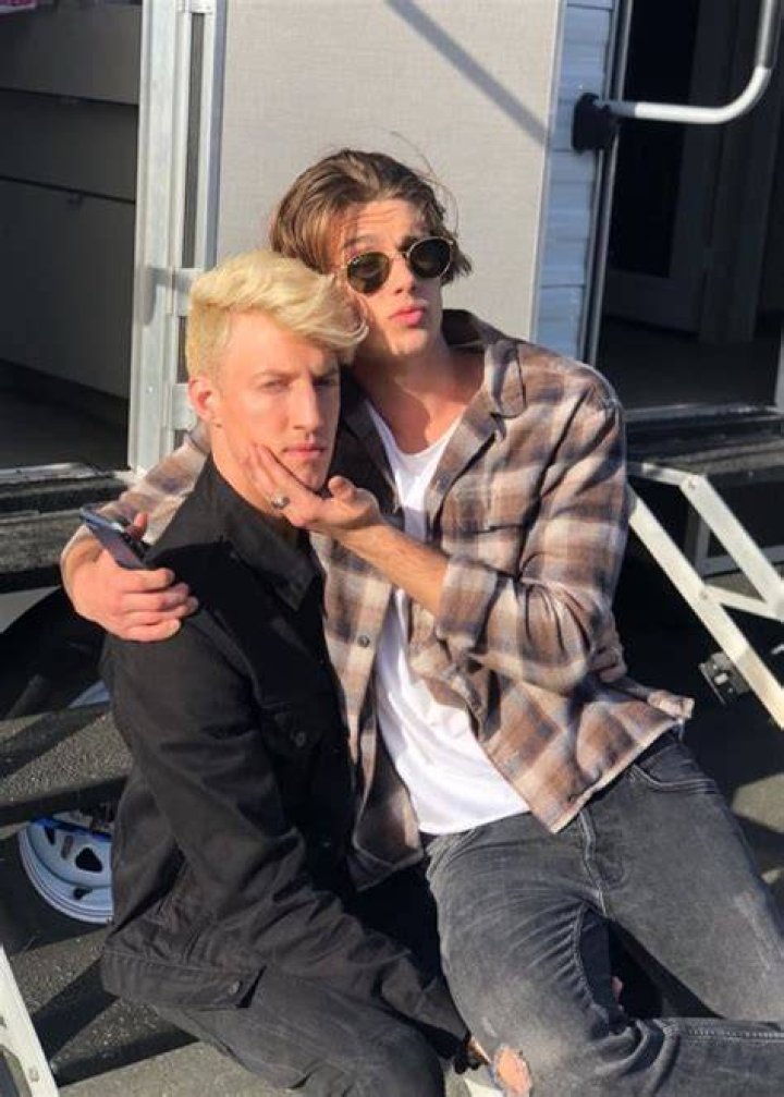 Joel Adams (Right) as seen while posing for a picture along with Zach Sorgen in September 2019