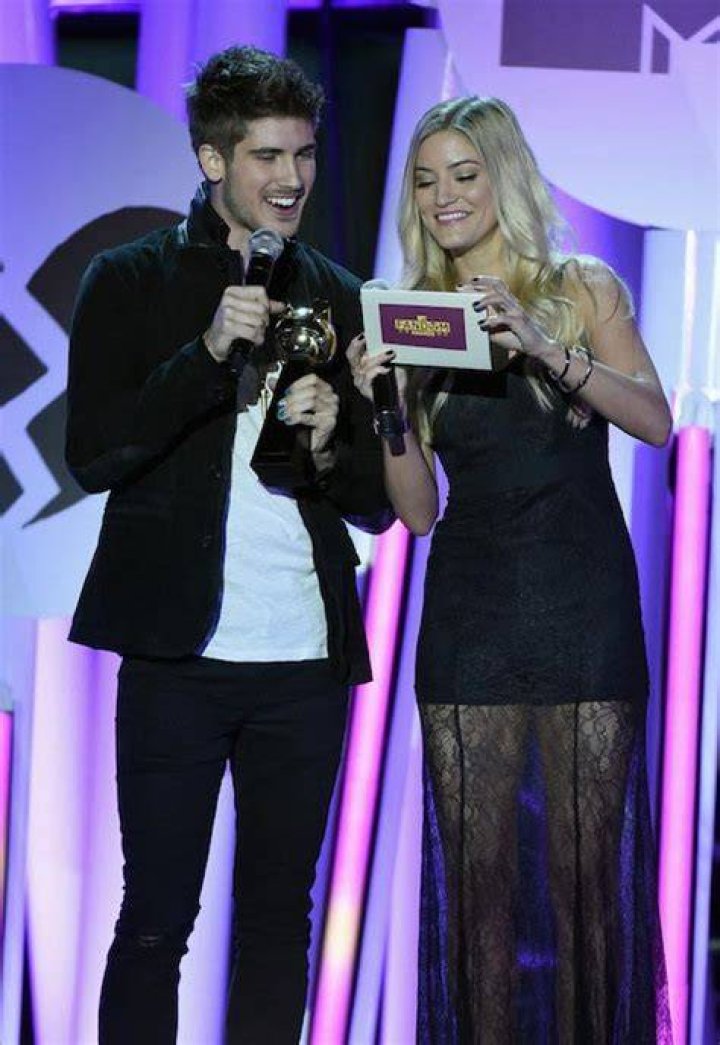 Joey Graceffa (Left) and Justine Ezarik during the MTV Fandom Fest San Diego Comic-Con Awards in July 2015