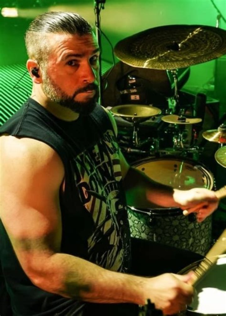 John Dolmayan pictured while drumming with System of a Down in 2011