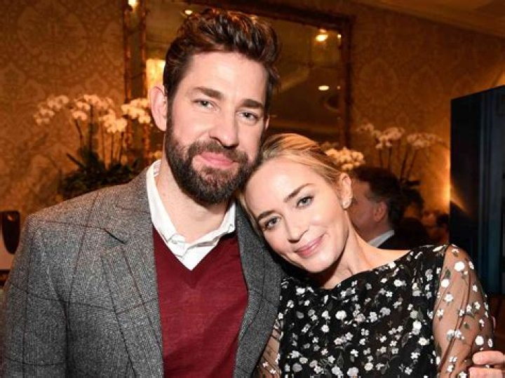 John Krasinski and wife Emily Blunt with celebrity trainer, Jason Walsh 