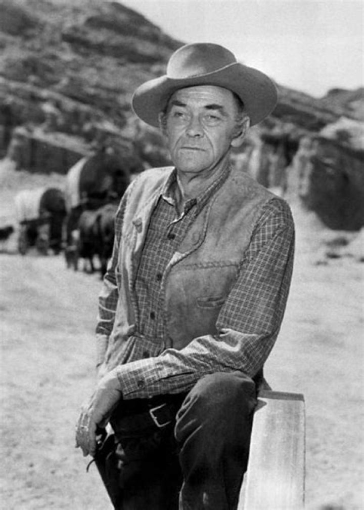 John McIntire as seen with his daughter Holly in the television series Wagon Train in 1963