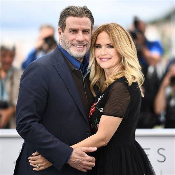 John Travolta and Kelly Preston at the 2017 Golden Globe Awards