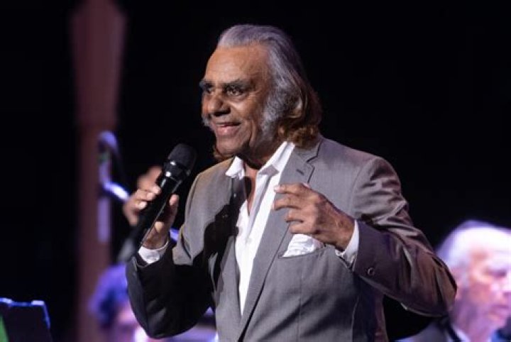 Johnny Mathis pictured in concert at the Chumash Casino Resort in Santa Ynez, California on May 25, 2006